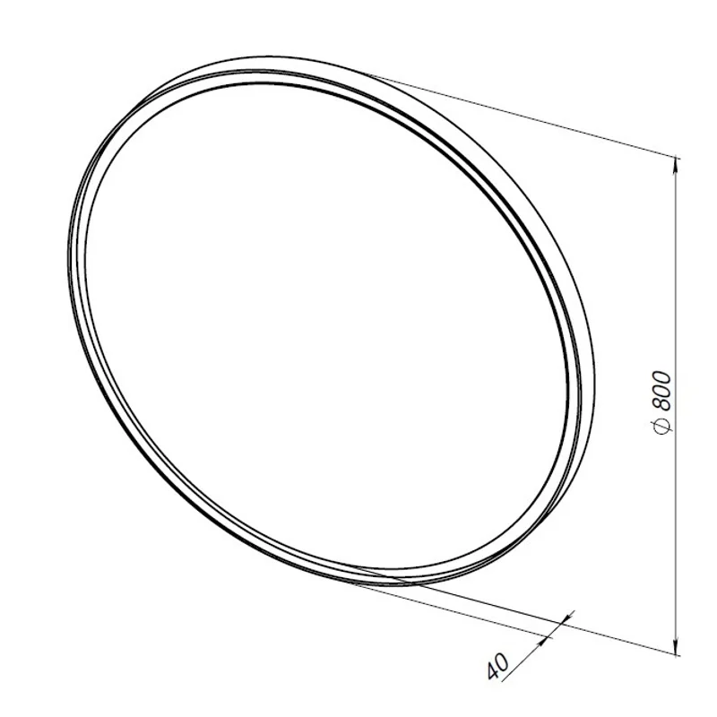 Зеркало Allen Brau Infinity 80 1.21017.WT белый