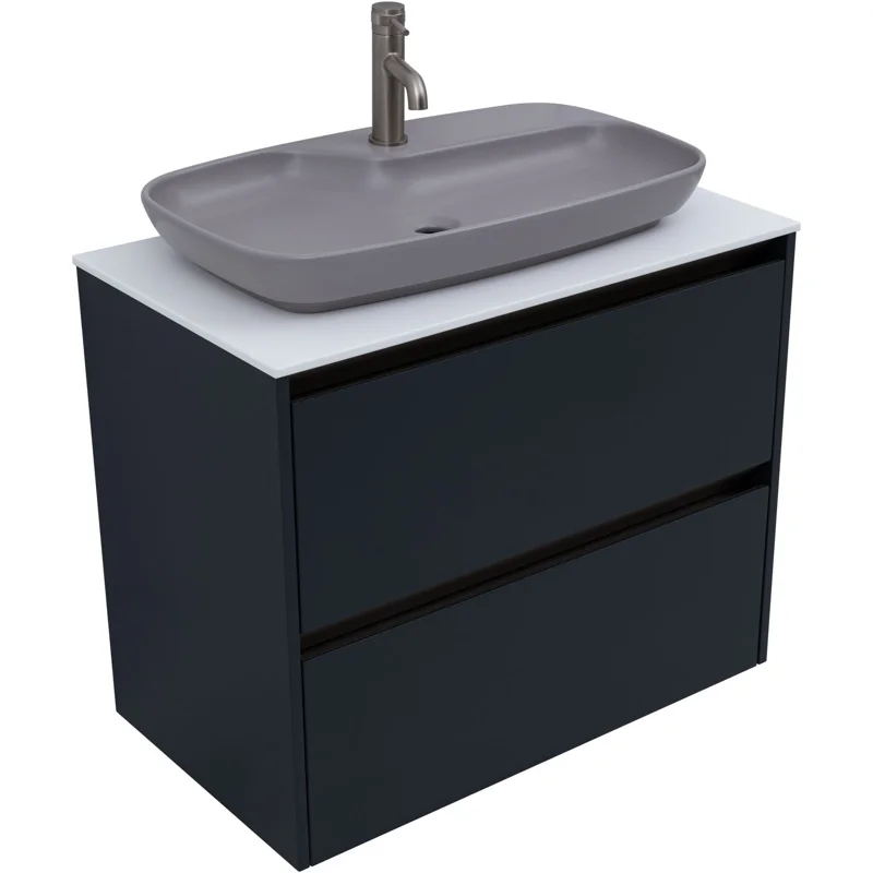 Тумба под раковину Allen Brau Activity 80 1.34012.AM антрацит матовый/олива браш