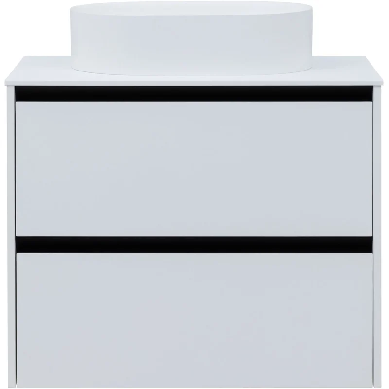 Тумба под раковину Allen Brau Activity 80 1.34004.WM белый матовый/черный браш