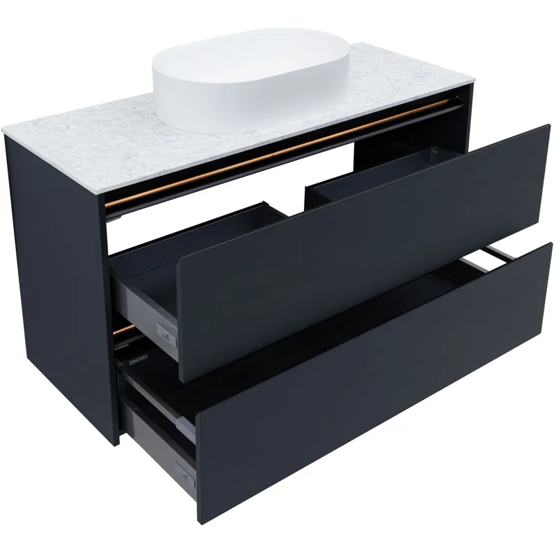 Тумба под раковину Allen Brau Activity 120 1.34007.AM антрацит матовый/черный браш