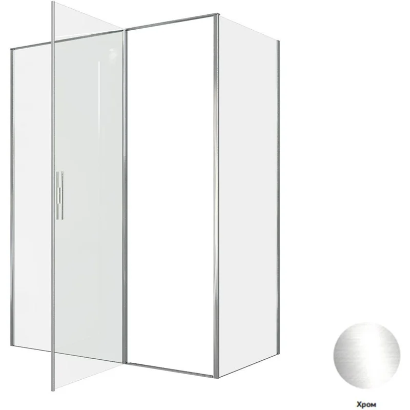 Душевой уголок Allen Brau Priority 160x80 3.31037.00 + 3.31040.00 хром