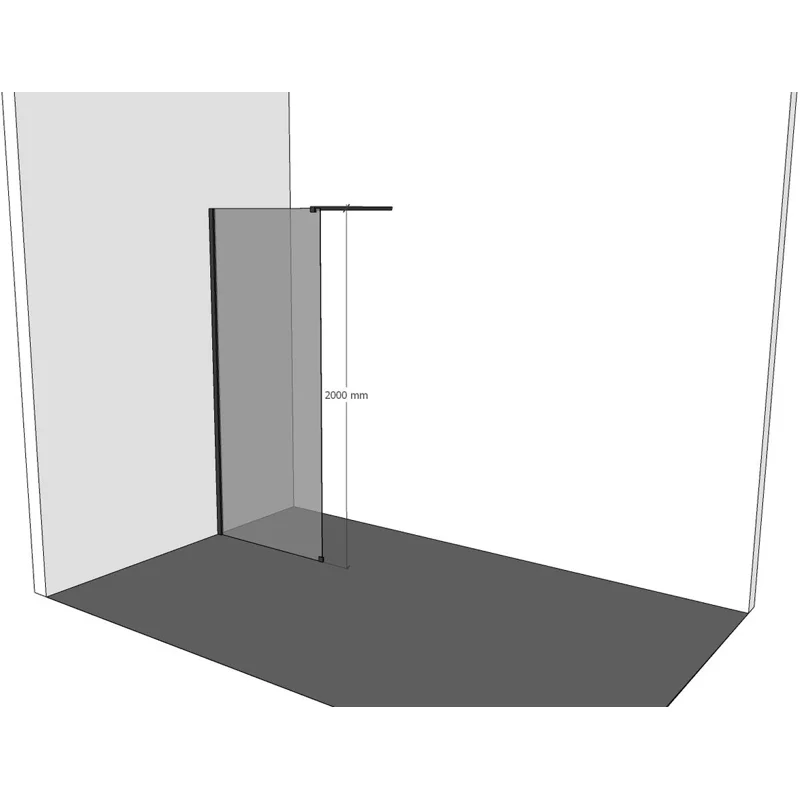 Душевая перегородка Allen Brau Infinity 1 80 3.21005.60 медь браш