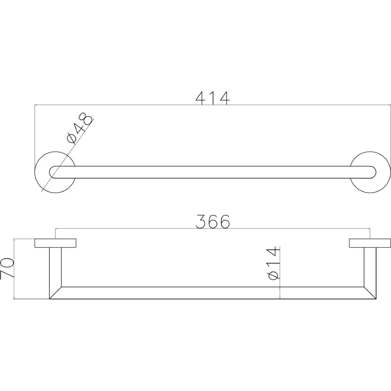 Держатель для полотенец Allen Brau Priority 6.31A11-BN никель браш