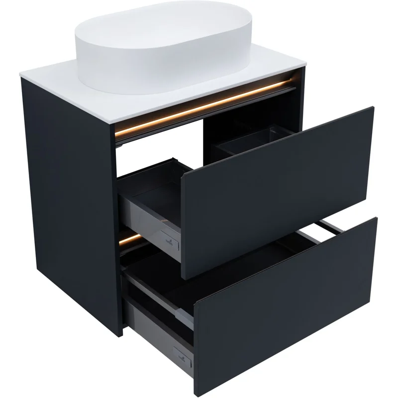 Тумба под раковину Allen Brau Activity 70 1.34011.AM антрацит матовый/олива браш