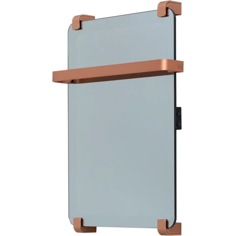 Полотенцесушитель электрический Allen Brau Infinity 60x44 с рейлингом и креплением, серебро браш Полотенцесушитель электрический Allen Brau Infinity 60x44 с рейлингом и креплением, серебро браш
