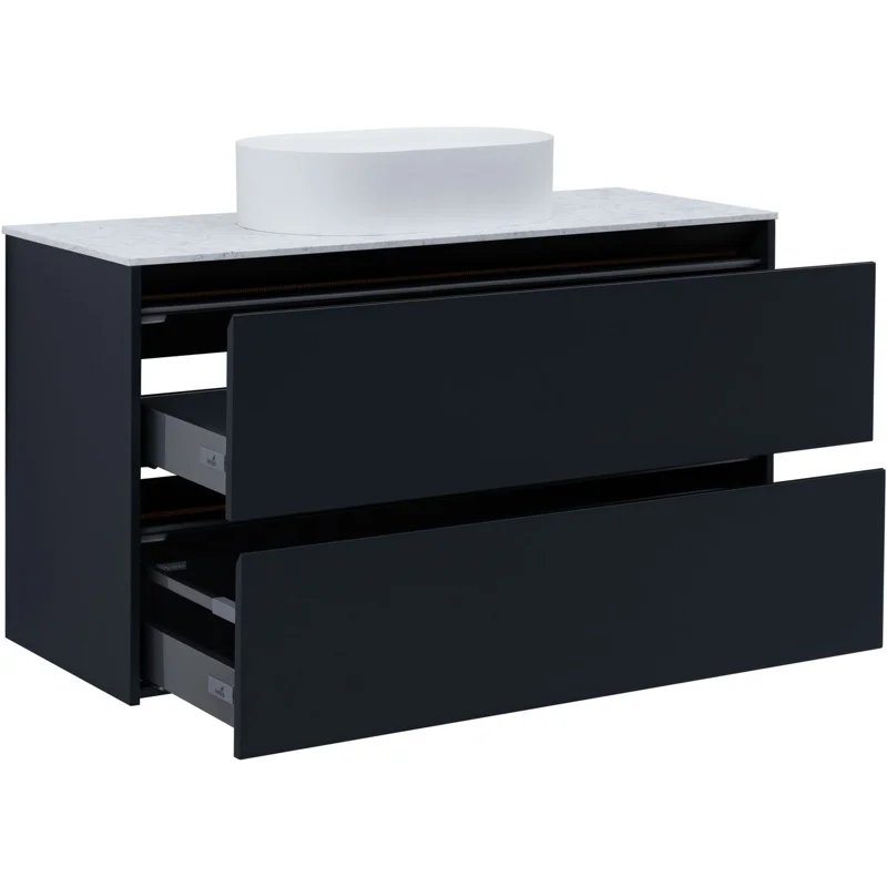 Тумба под раковину Allen Brau Activity 120 1.34007.AM антрацит матовый/черный браш