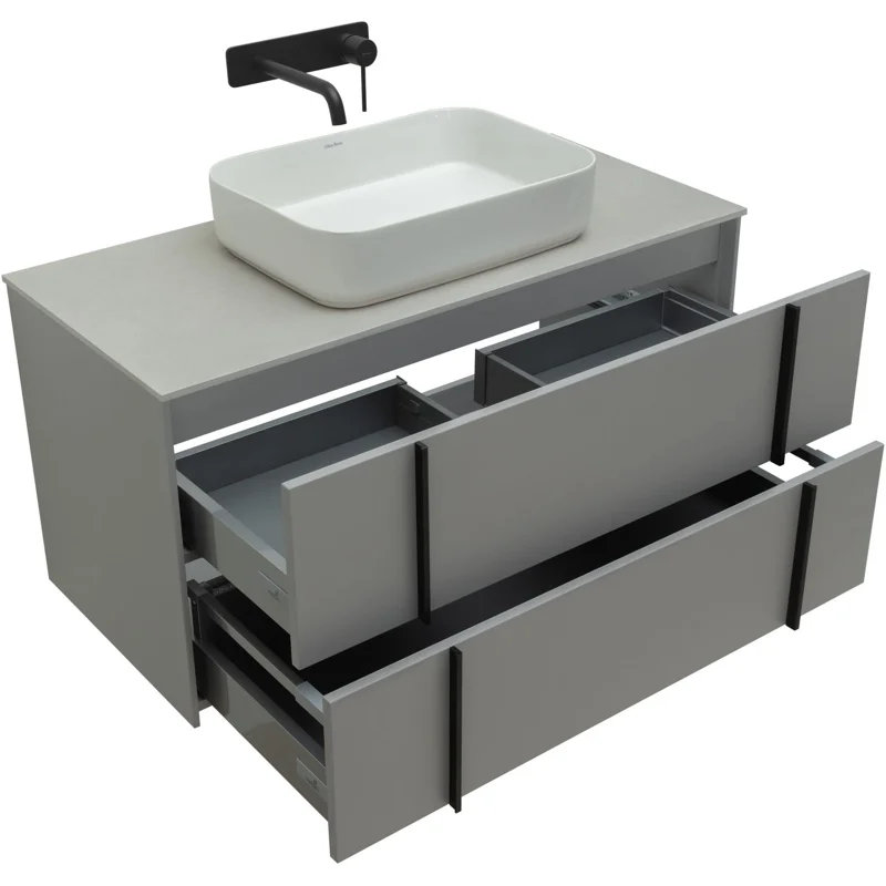 Тумба под раковину Allen Brau Reality 100 1.32007.PGM платина матовый