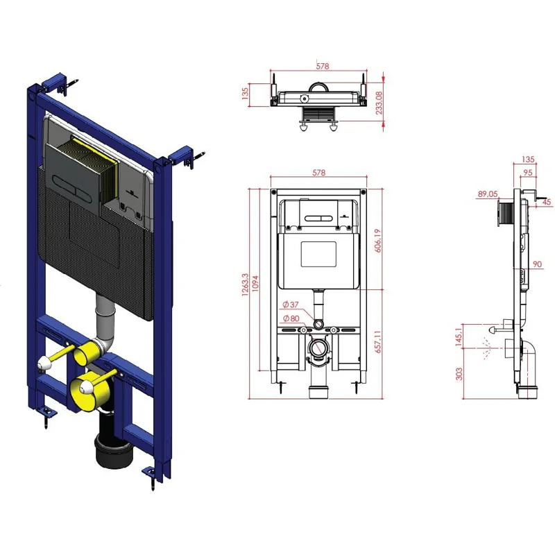 Инсталляция для унитаза Allen Brau Project Color 9.1PR10.20