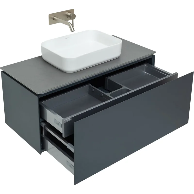 Тумба под раковину Allen Brau Infinity 100 1.21004.AM антрацит матовый