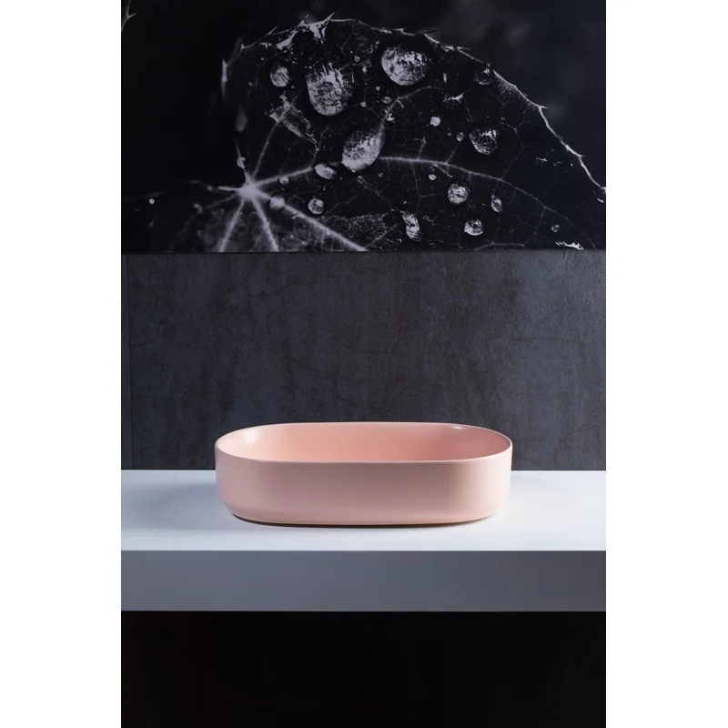 Раковина накладная Allen Brau Fantasy 55 4.11022.SM розовый