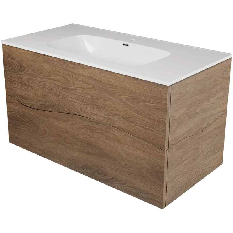 Тумба под раковину Allen Brau Glority 90 1.35001.NW дуб антик