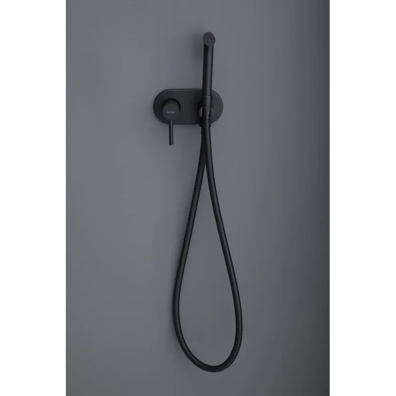 Смеситель с гигиеническим душем Allen Brau Priority 5.31005-31 (с внутренней частью) черный матовый