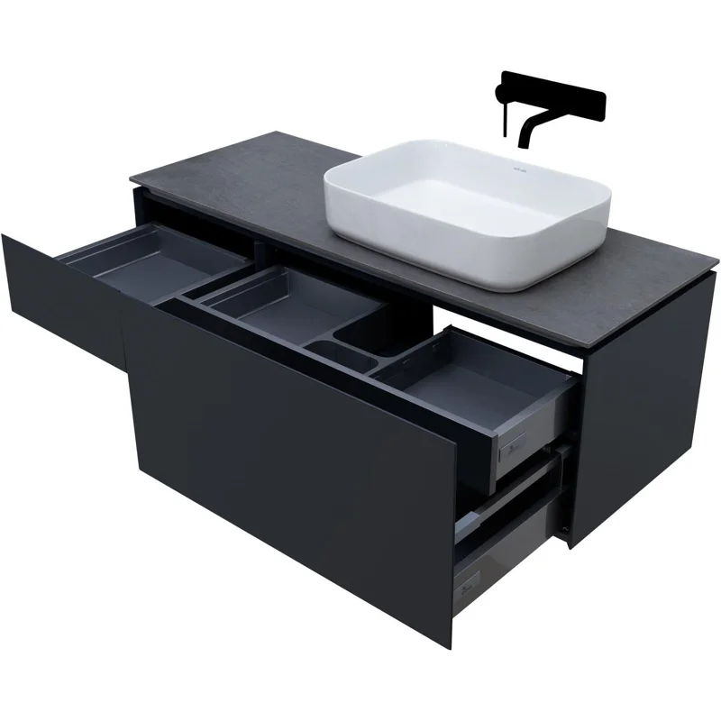 Тумба под раковину Allen Brau Infinity 120 1.21008.AM R антрацит матовый