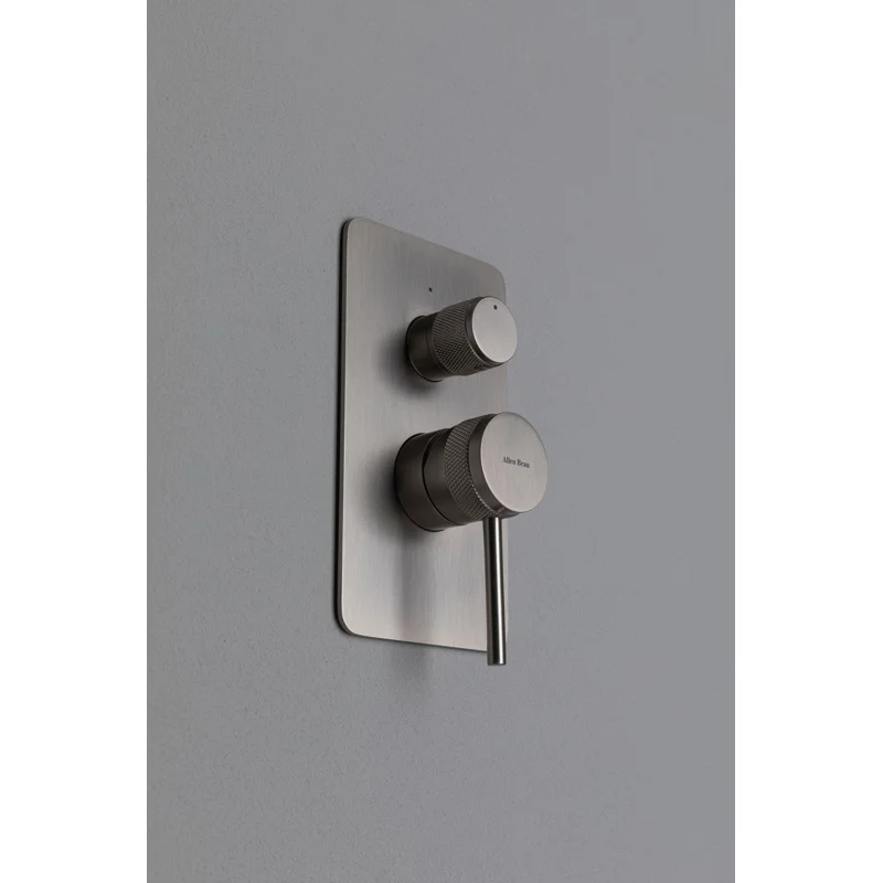 Смеситель для душа Allen Brau Priority X2 5.31011-BN (с внутренней частью, 2 выхода) никель браш