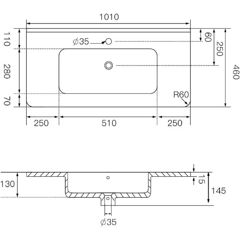 Раковина Allen Brau Paris 100 4.61002.20