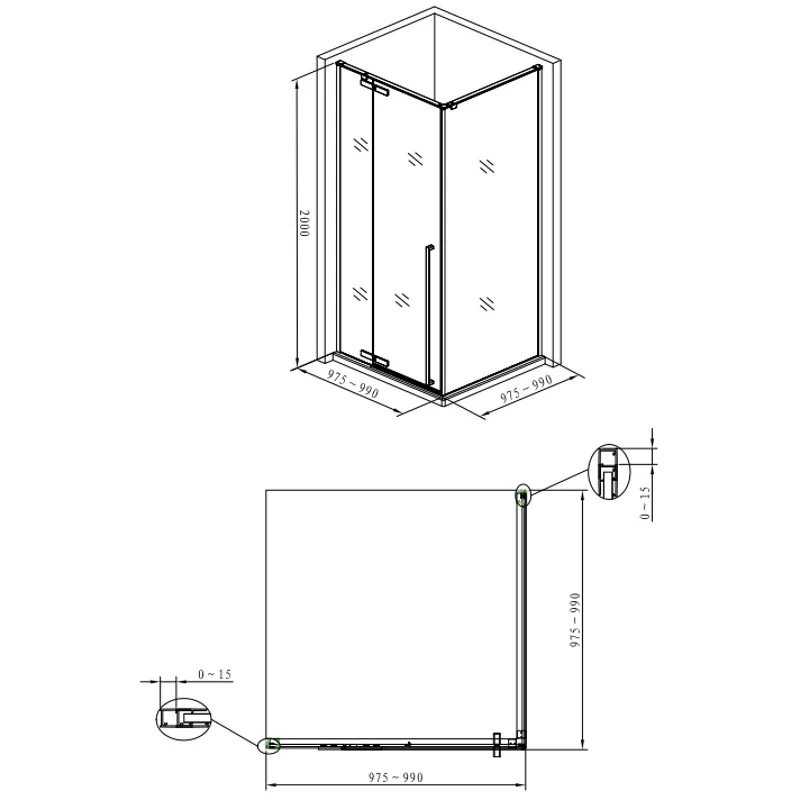 Душевой уголок Allen Brau Fantasy 100x100 3.11002-00 хром