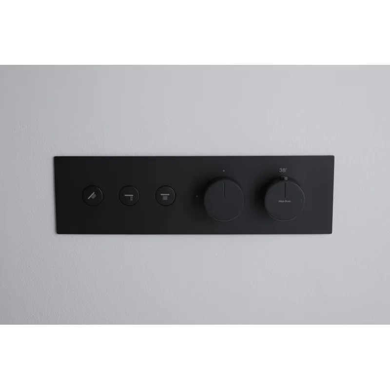 Смеситель для душа Allen Brau Liberty 5.33003-31 (с внутренней частью, 3 выхода) черный матовый