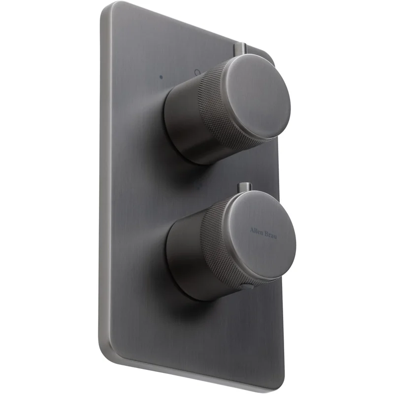 Смеситель для ванны Allen Brau Priority 5.31314-MG (с внутренней частью, 3 выхода) графит браш