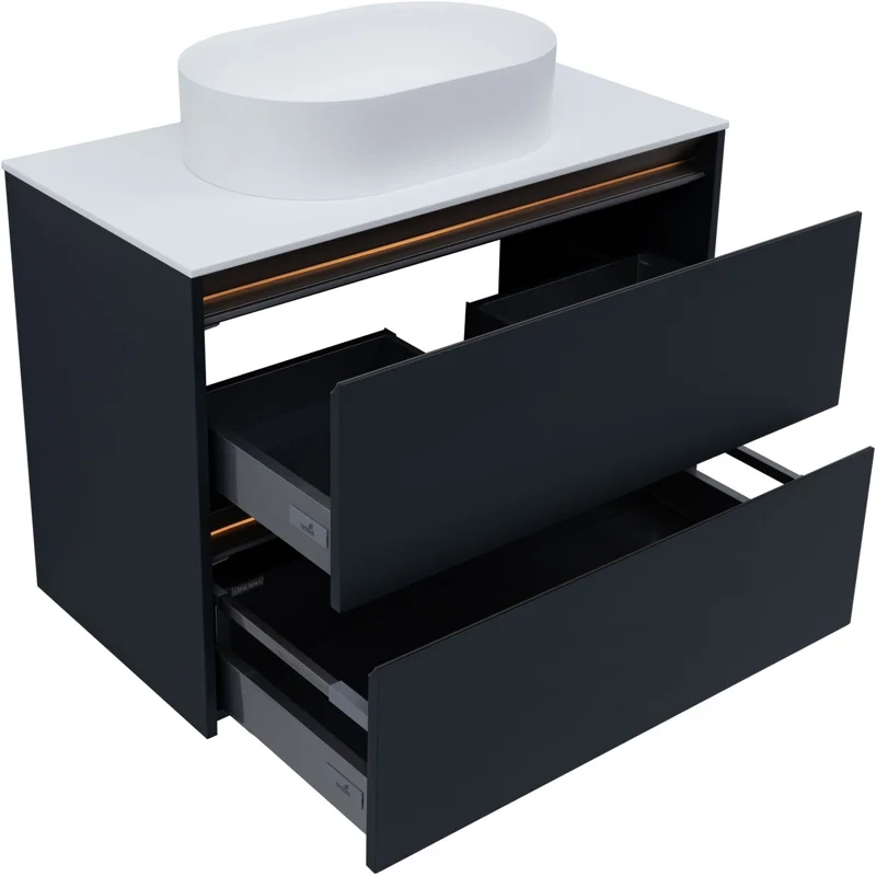 Тумба под раковину Allen Brau Activity 90 1.34013.AM антрацит матовый/олива браш