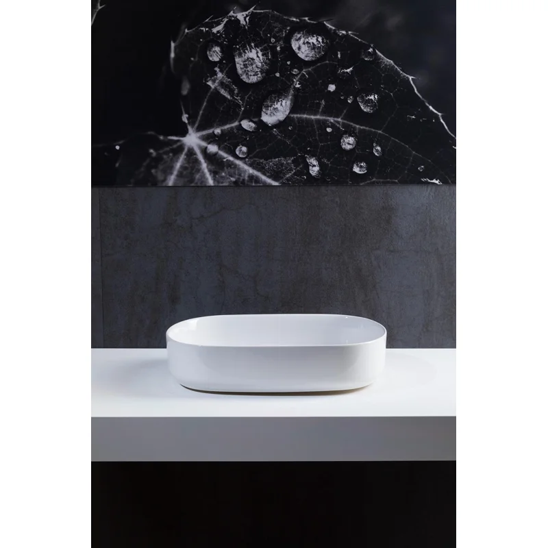 Раковина накладная Allen Brau Fantasy 55 4.11022.20 белый глянец