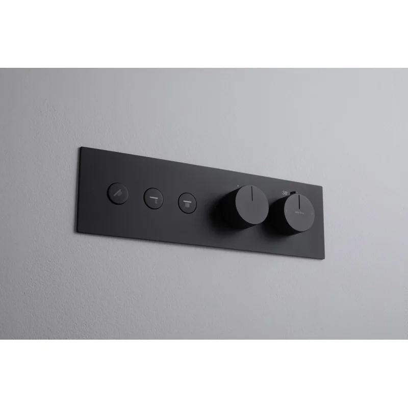 Смеситель для душа Allen Brau Liberty 5.33003-31 (с внутренней частью, 3 выхода) черный матовый