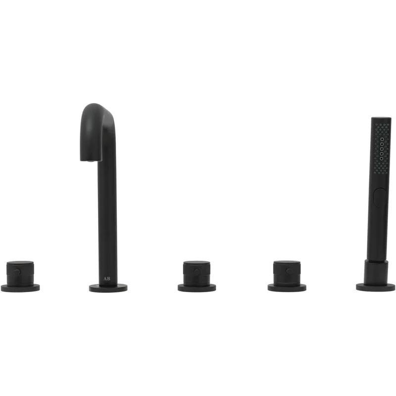 Смеситель на борт ванны Allen Brau Priority 5.31007-31 (с внутренней частью) черный матовый