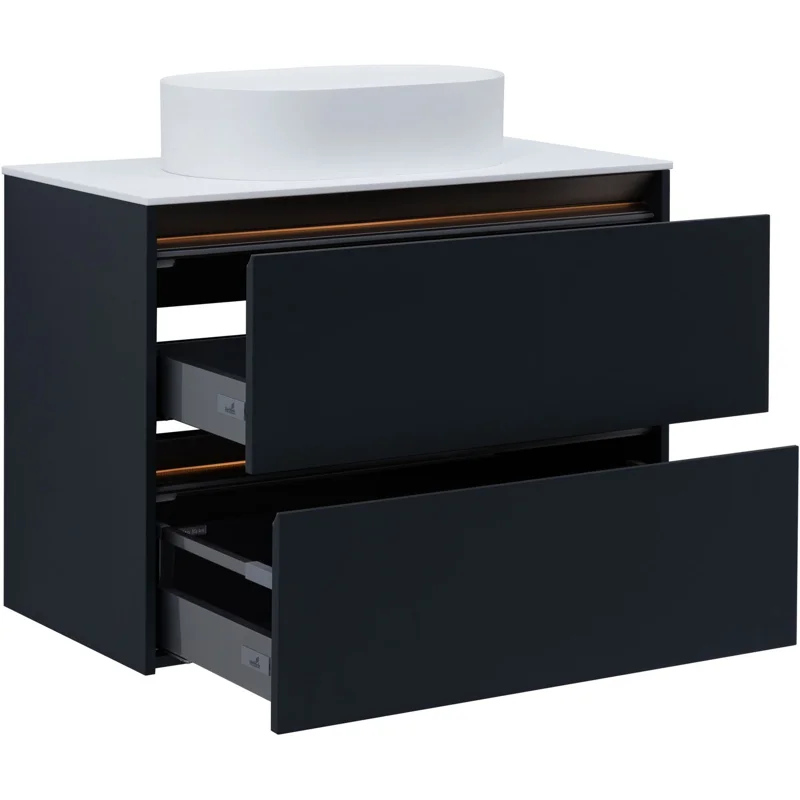 Тумба под раковину Allen Brau Activity 90 1.34013.AM антрацит матовый/олива браш