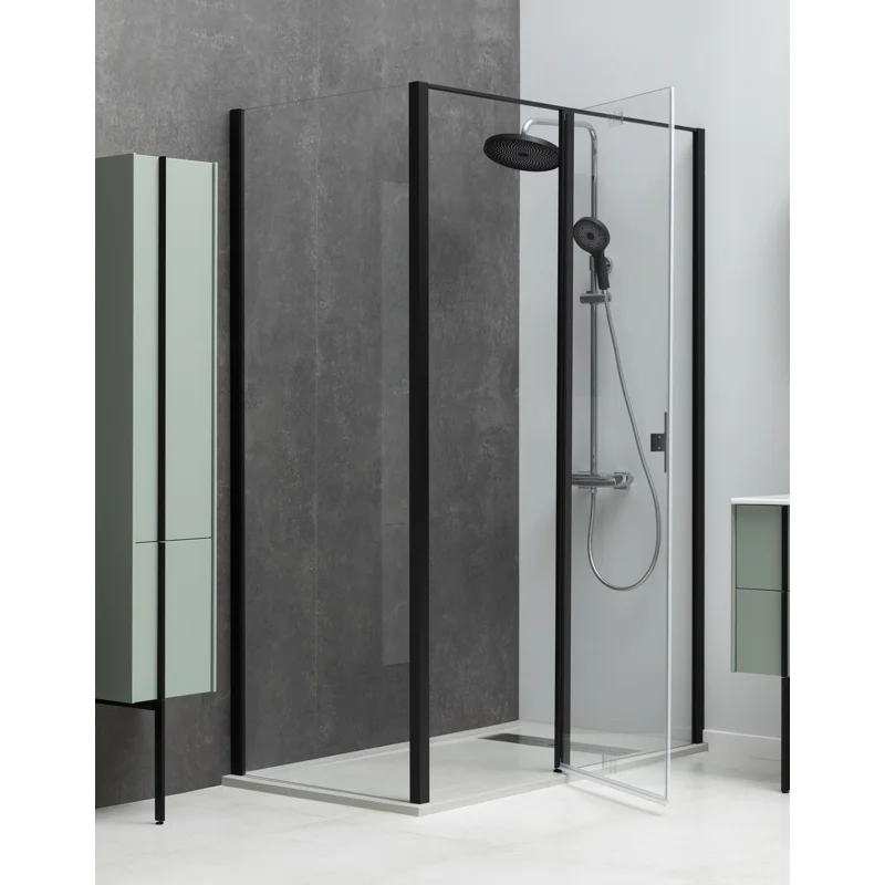 Душевой уголок Allen Brau Priority 120x90 3.31033.BBA + 3.31045.BBA черный браш