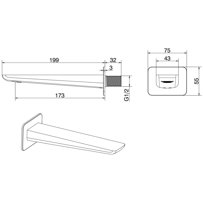 Излив Allen Brau Infinity 5.21020-00 хром