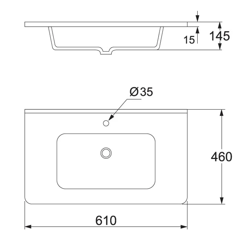 Раковина Allen Brau Paris 60 4.61004.20