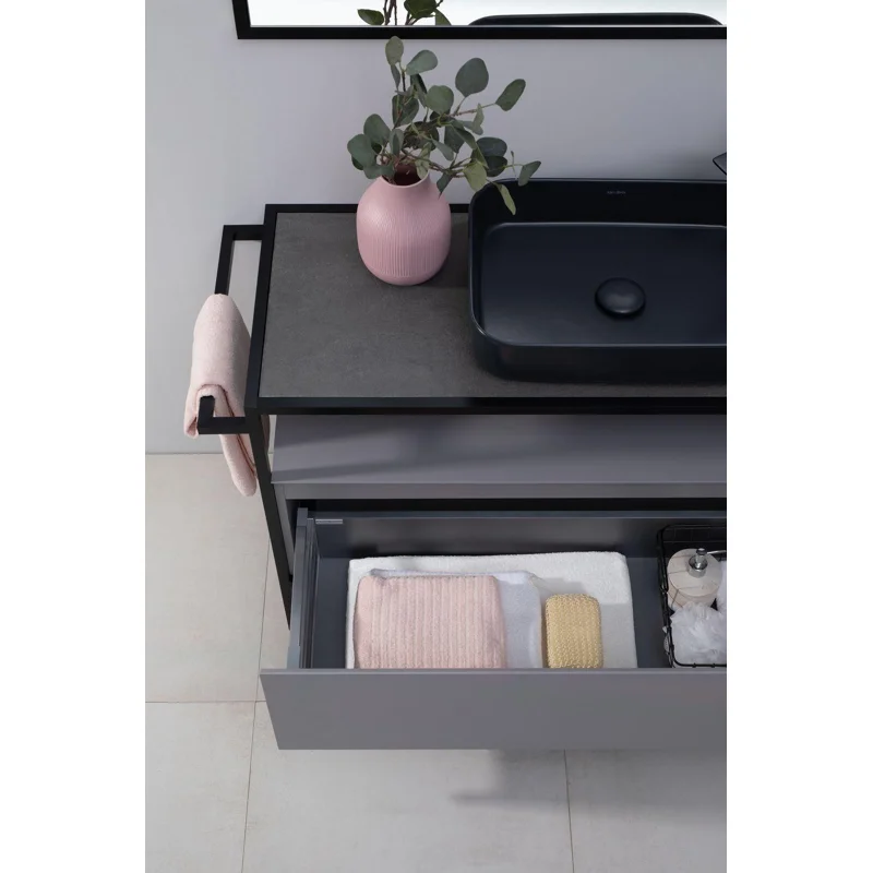 Тумба под раковину Allen Brau Priority 120 1.31004.PGM платина матовый