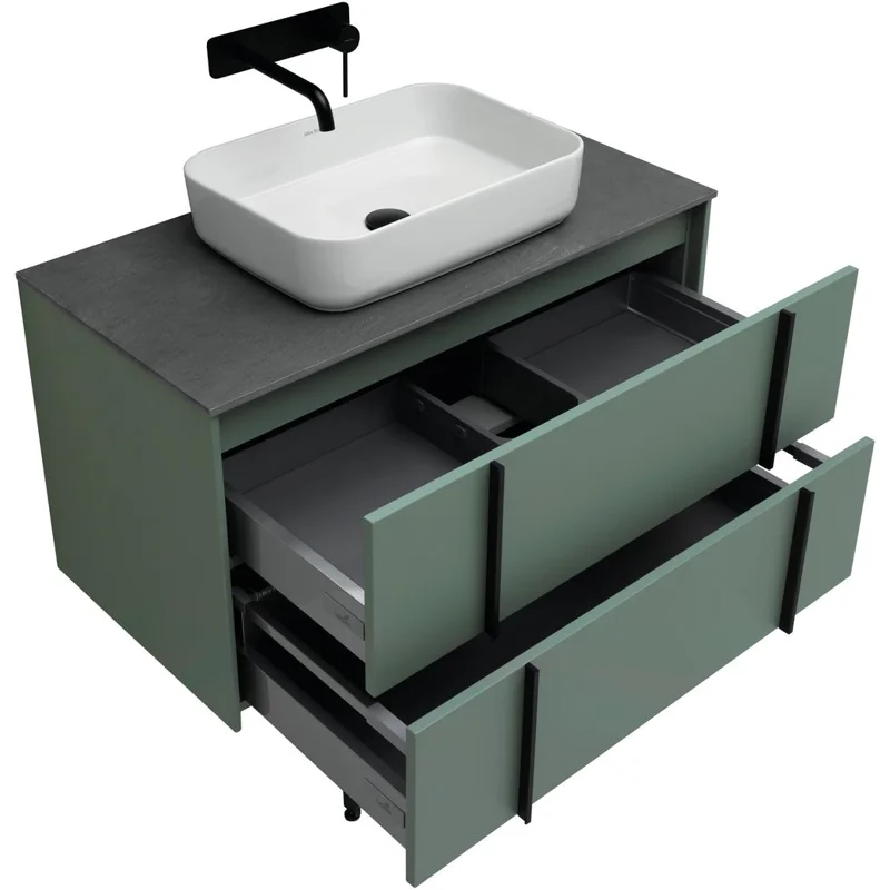 Тумба под раковину Allen Brau Reality 90 1.32006.CGM олива матовый