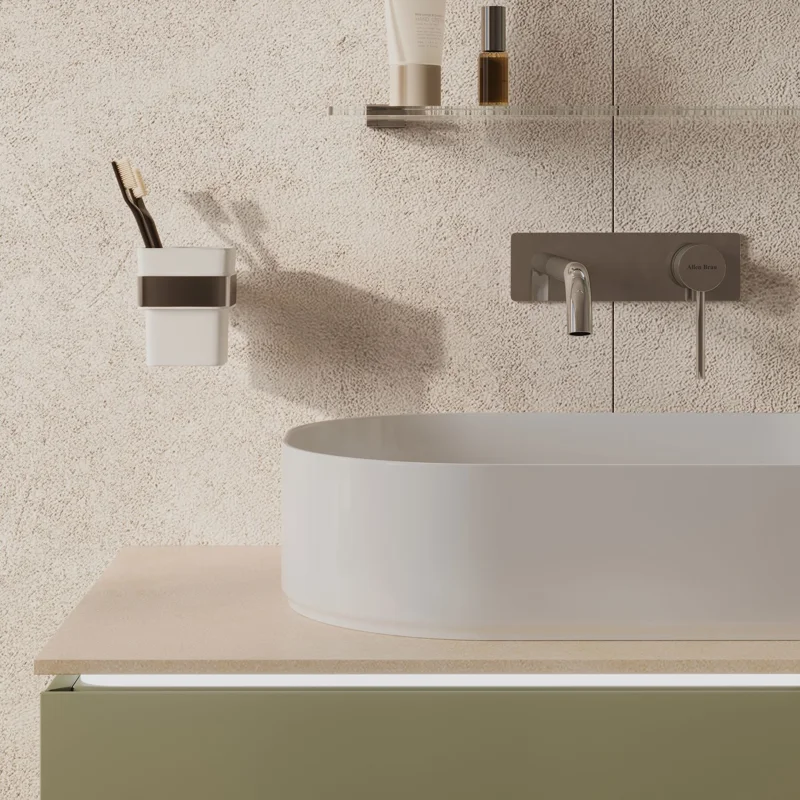 Тумба под раковину Allen Brau Infinity 85 1.21001.CGM олива матовый