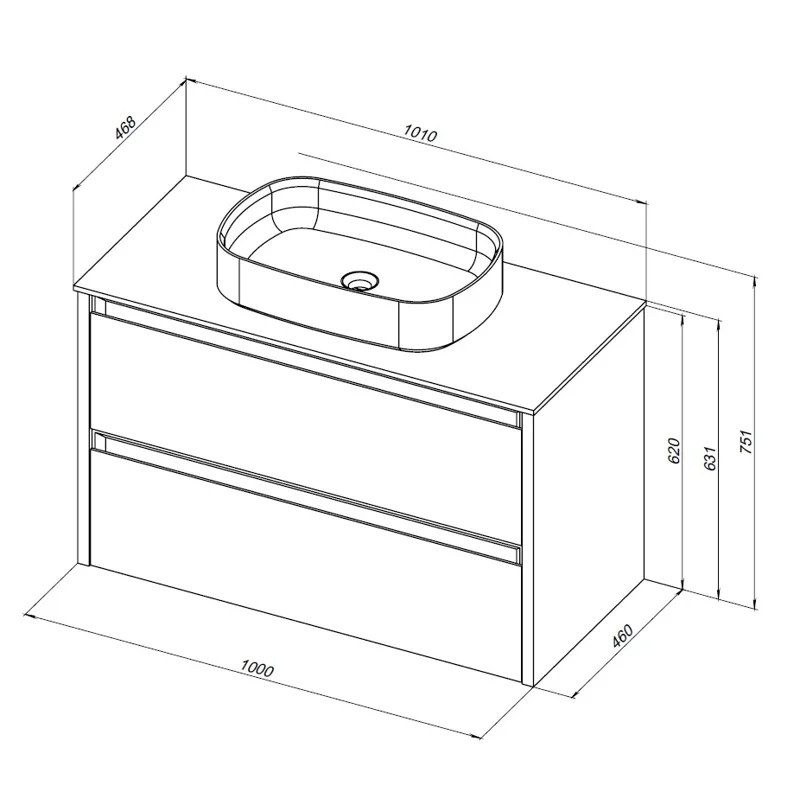 Тумба под раковину Allen Brau Fantasy 100 1.11003.PWM 2.0 папирус матовый