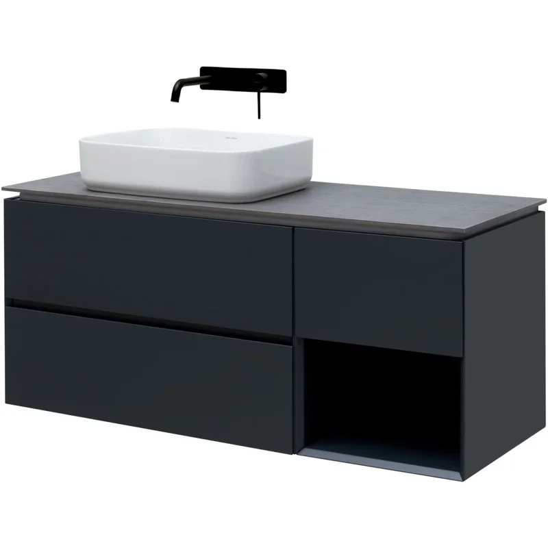Тумба под раковину Allen Brau Infinity 120 1.21005.AM L антрацит матовый