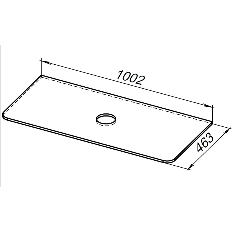 Столешница Allen Brau Paris 100 1.36015.ON акриловый камень оникс
