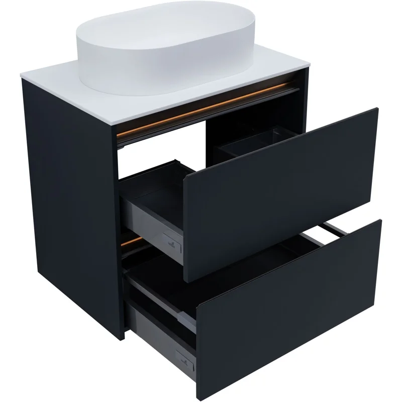 Тумба под раковину Allen Brau Activity 70 1.34011.AM антрацит матовый/олива браш