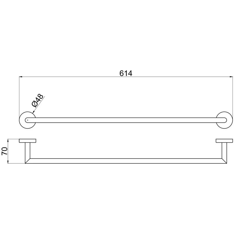 Держатель для полотенец Allen Brau Priority 6.31011-BN никель браш