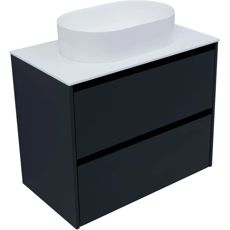 Тумба под раковину Allen Brau Activity 80 1.34004.AM антрацит матовый/черный браш