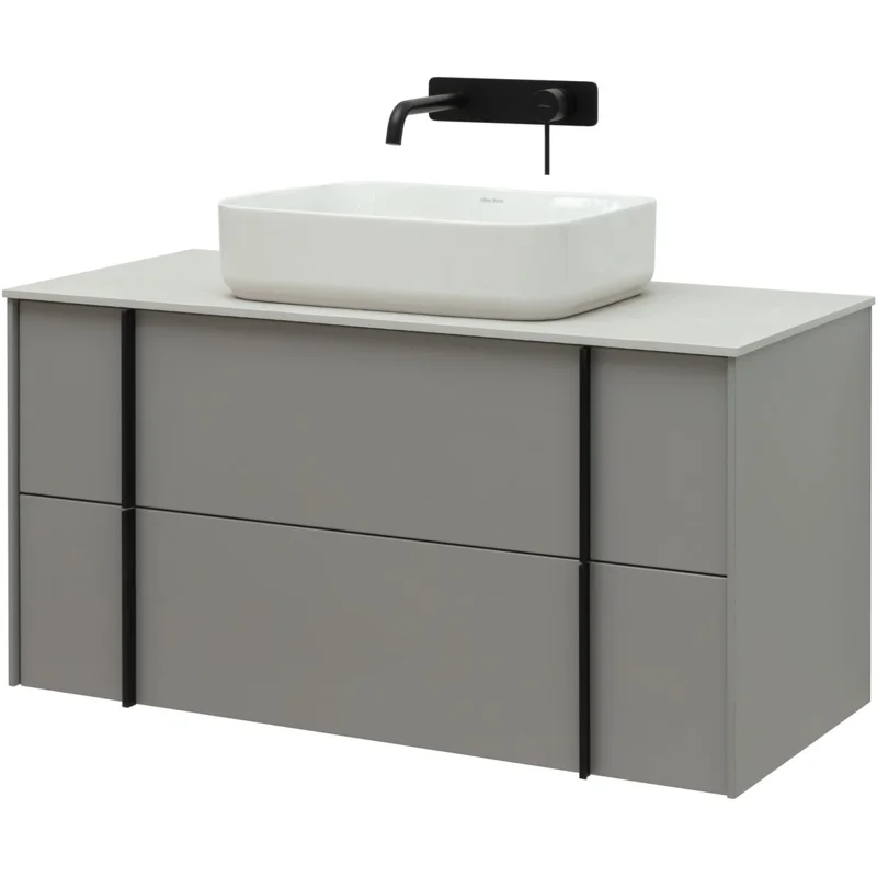 Тумба под раковину Allen Brau Reality 100 1.32007.PGM платина матовый