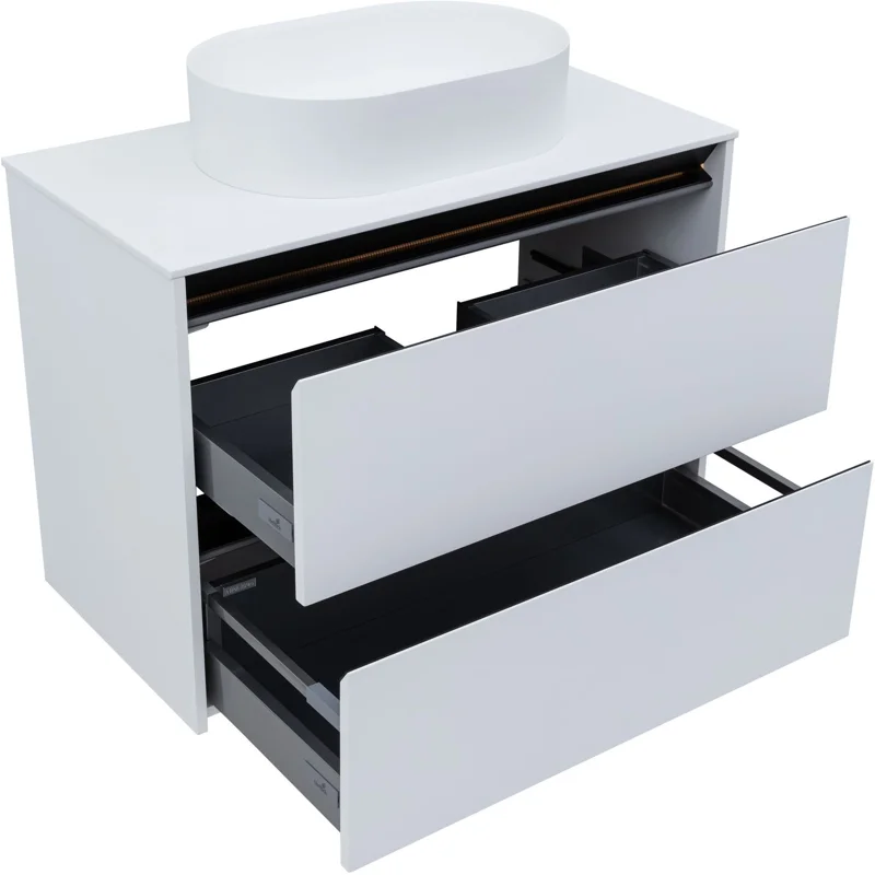 Тумба под раковину Allen Brau Activity 90 1.34005.WM белый матовый/черный браш