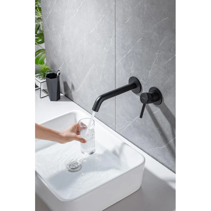 Смеситель для раковины Allen Brau Priority 5.31030-31 (с внутренней частью) черный матовый