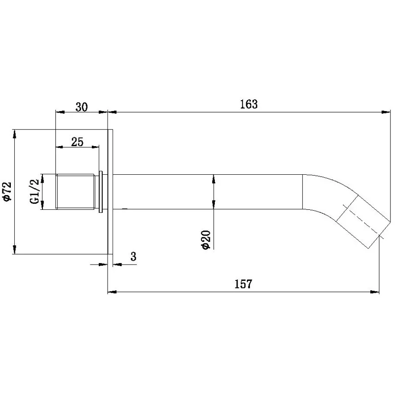 Излив Allen Brau Priority 5.31A18-31 черный матовый
