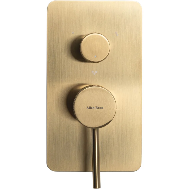Смеситель для ванны Allen Brau Priority 5.31A11-GB (с внутренней частью, 3 выхода) золото