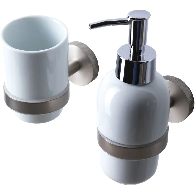 Дозатор для жидкого мыла Allen Brau Priority 6.31006-BN белый/никель браш