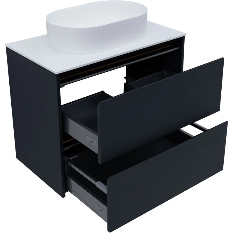 Тумба под раковину Allen Brau Activity 80 1.34004.AM антрацит матовый/черный браш