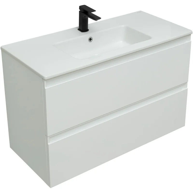 Тумба под раковину Allen Brau Eclipse 100 1.E1003.WM белый матовый