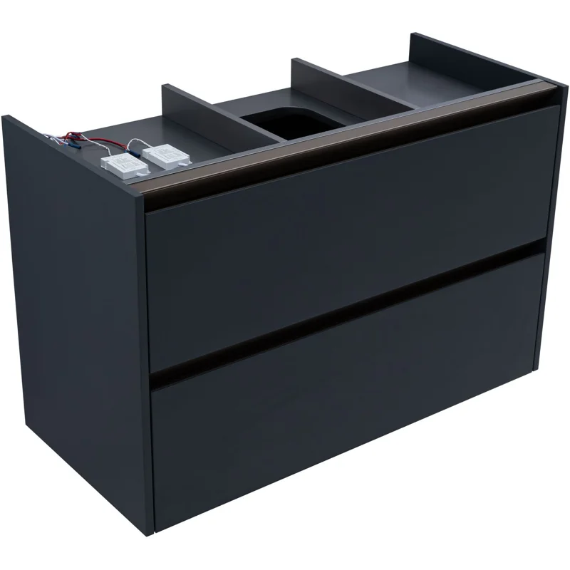 Тумба под раковину Allen Brau Activity 100 1.34014.AM антрацит матовый/олива браш