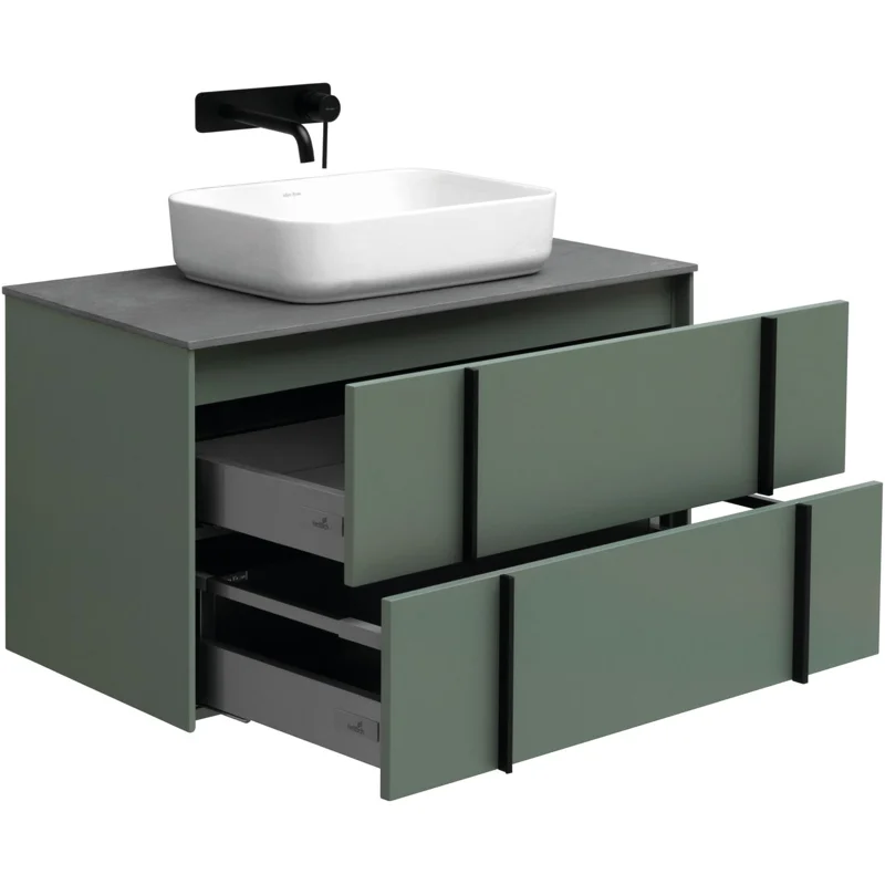 Тумба под раковину Allen Brau Reality 90 1.32006.CGM олива матовый