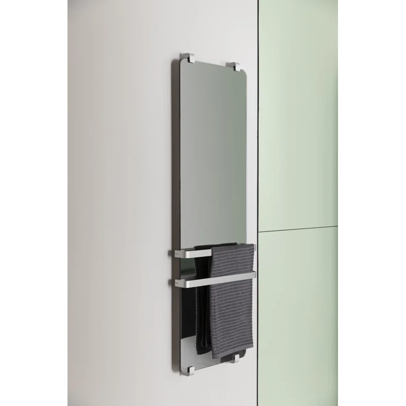 Полотенцесушитель электрический Allen Brau Infinity 180x44 с рейлингом и креплением, черный браш